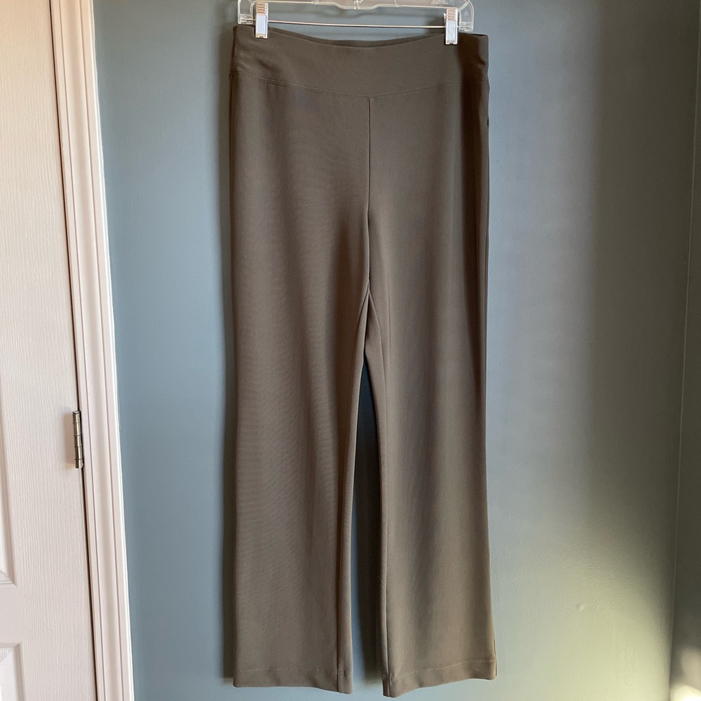 Boston Proper Olive Straight-Leg Pants